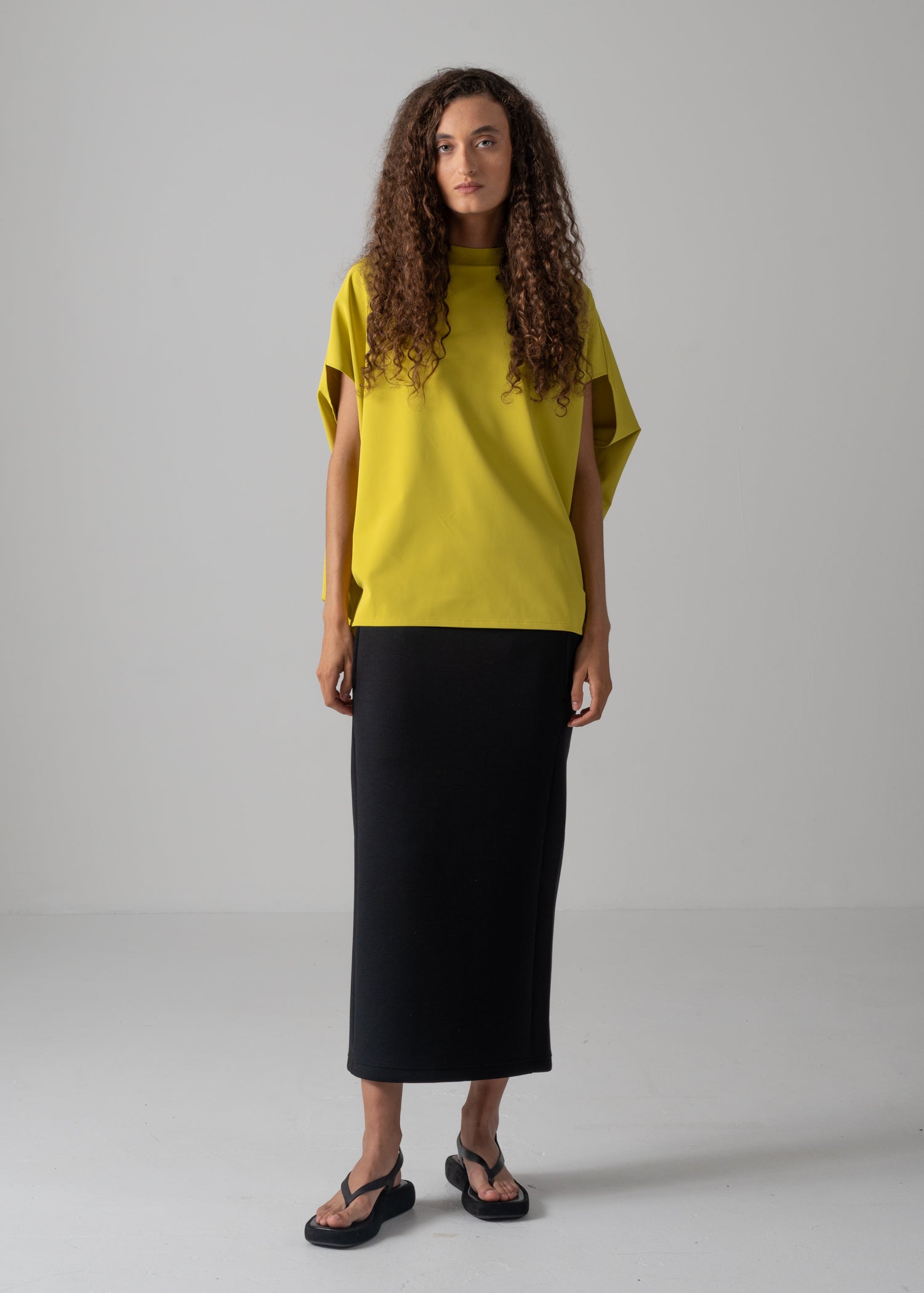 NORMA TOP, クルーネックフレンチスリーブトップ, Made in Japan