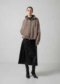 15 OLIVETTE ZIP UP HOODIE / ECO COTTON TERRY - C15