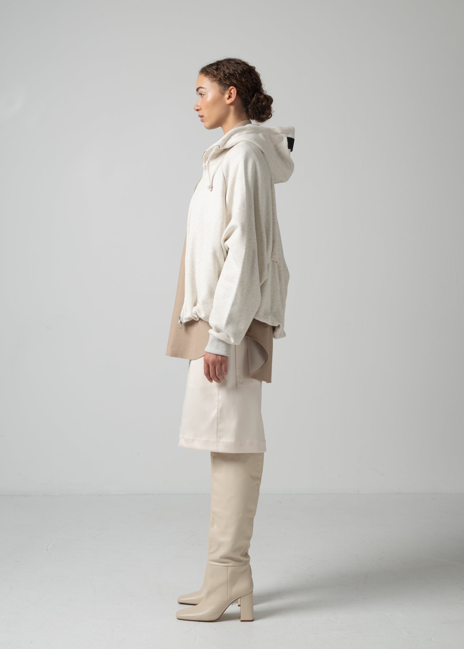 15 OLIVETTE ZIP UP HOODIE / ECO COTTON TERRY - C15