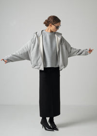 15 OLIVETTE ZIP UP HOODIE / ECO COTTON TERRY - C15