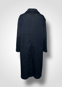 IMAN DOUBLE-BREAST COAT / HERRINGBONE FLEECE - C9