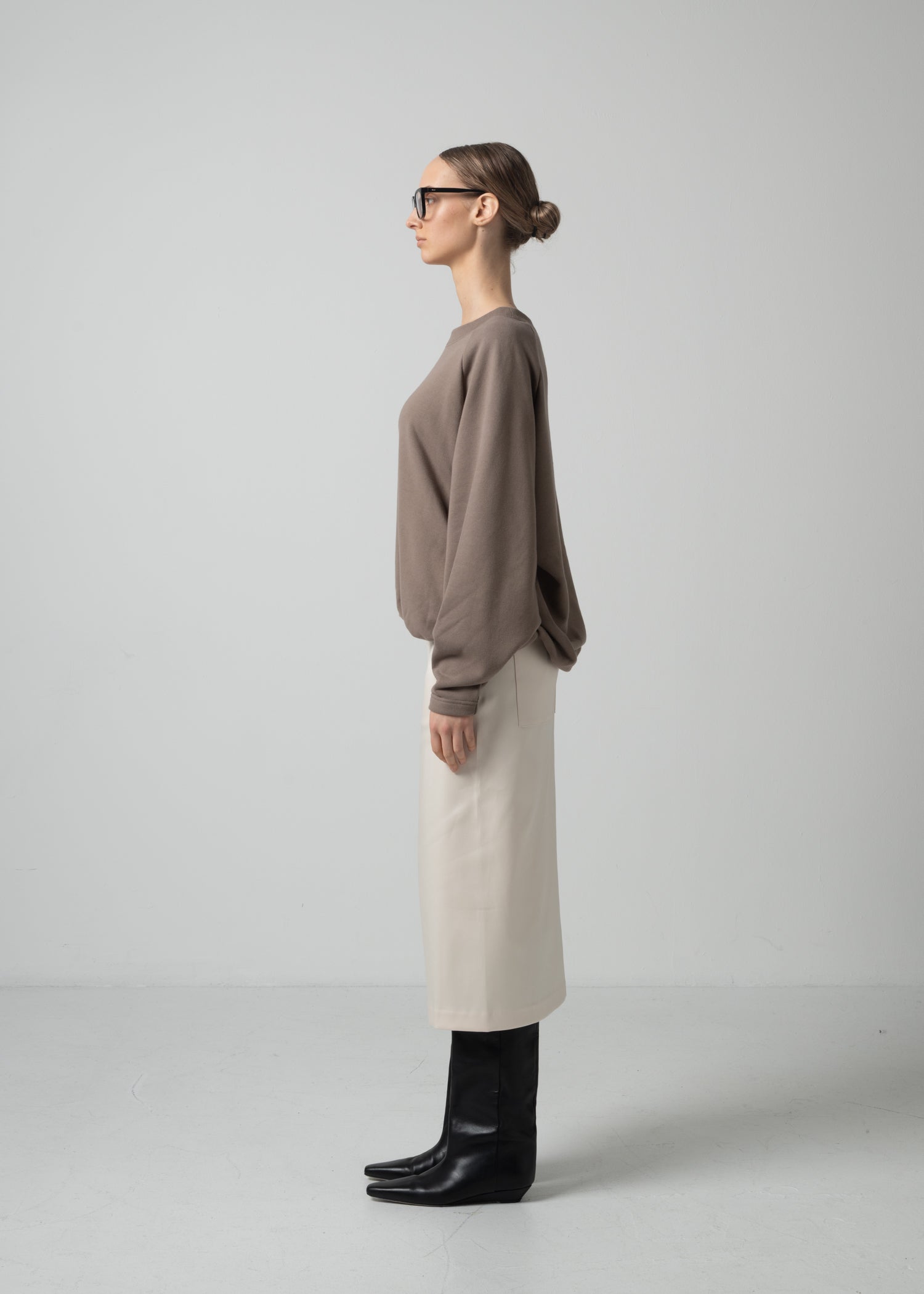 16 OLIVER PUFFY HEM TOP / ECO COTTON TERRY - C15