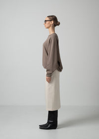 16 OLIVER PUFFY HEM TOP / ECO COTTON TERRY - C15