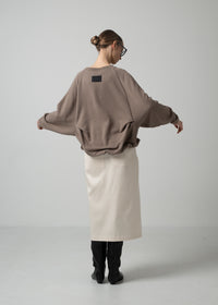 16 OLIVER PUFFY HEM TOP / ECO COTTON TERRY - C15