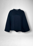 17 KAMILA WIDE SLEEVE T-SHIRT / HIGH GAUGE BRETON PLAIN - C11