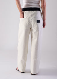 17 NOEL BARREL TROUSERS / HYPER DENIM JERSEY - C14