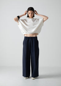 03 GENEVA WIDE-LEG TROUSERS / VINTAGE DENIM JERSEY - C10