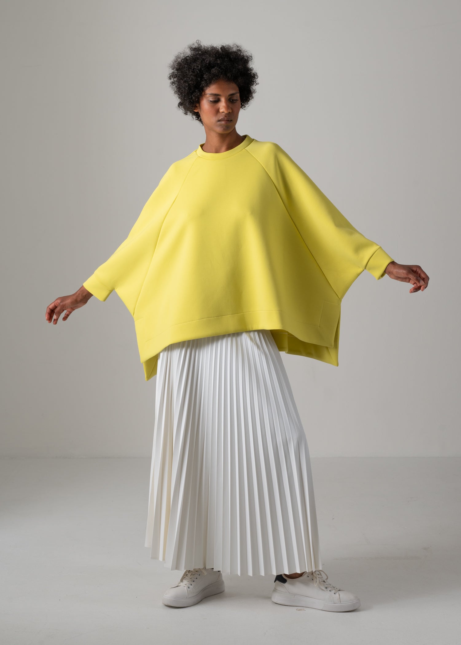 DAISY TOP, Sweatshirt with deep slits, Made in Japan | COGTHEBIGSMOKE