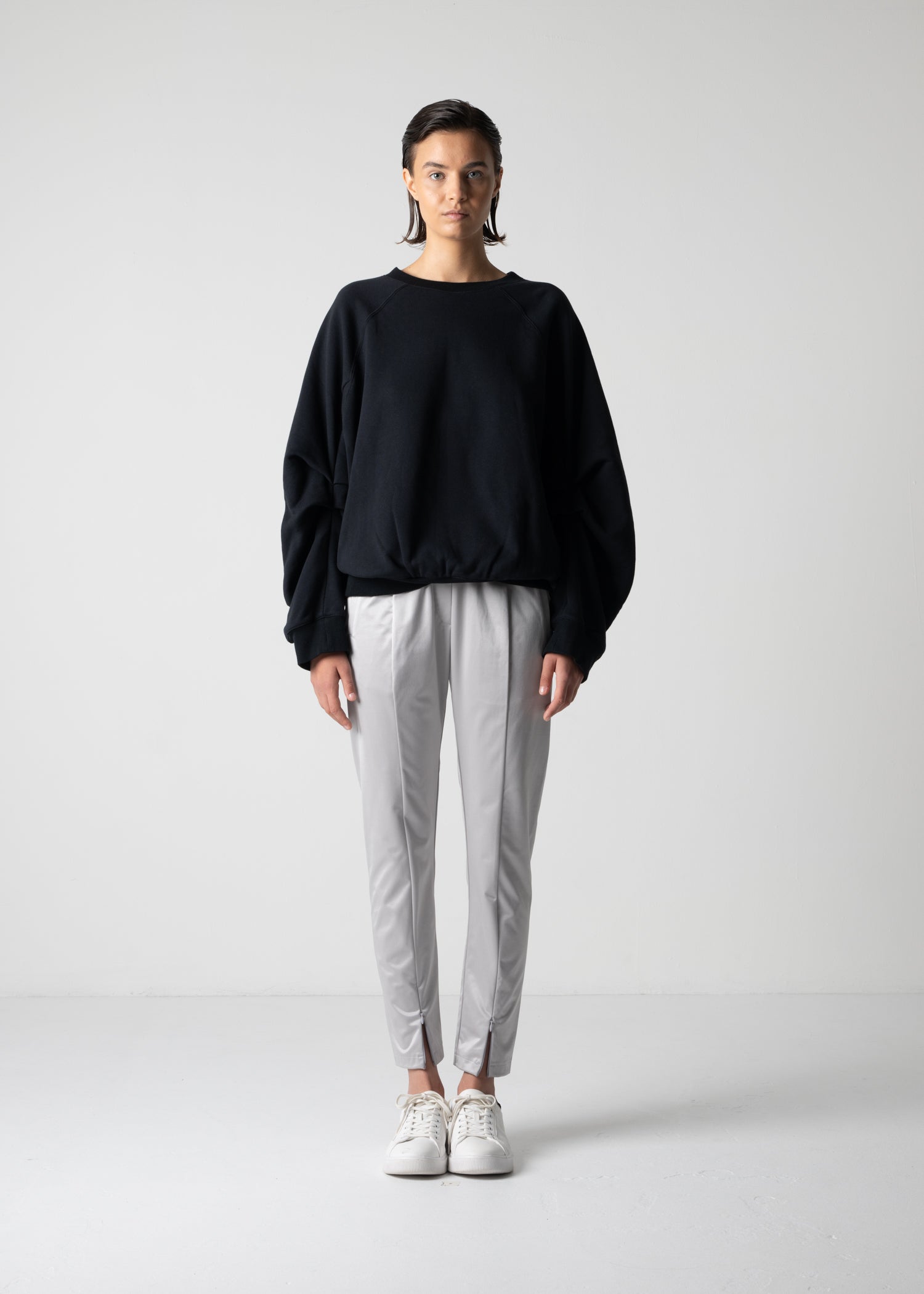 18 LEILA WIDE CUFF SWEAT SHIRT / HEAVT TERRY - C12