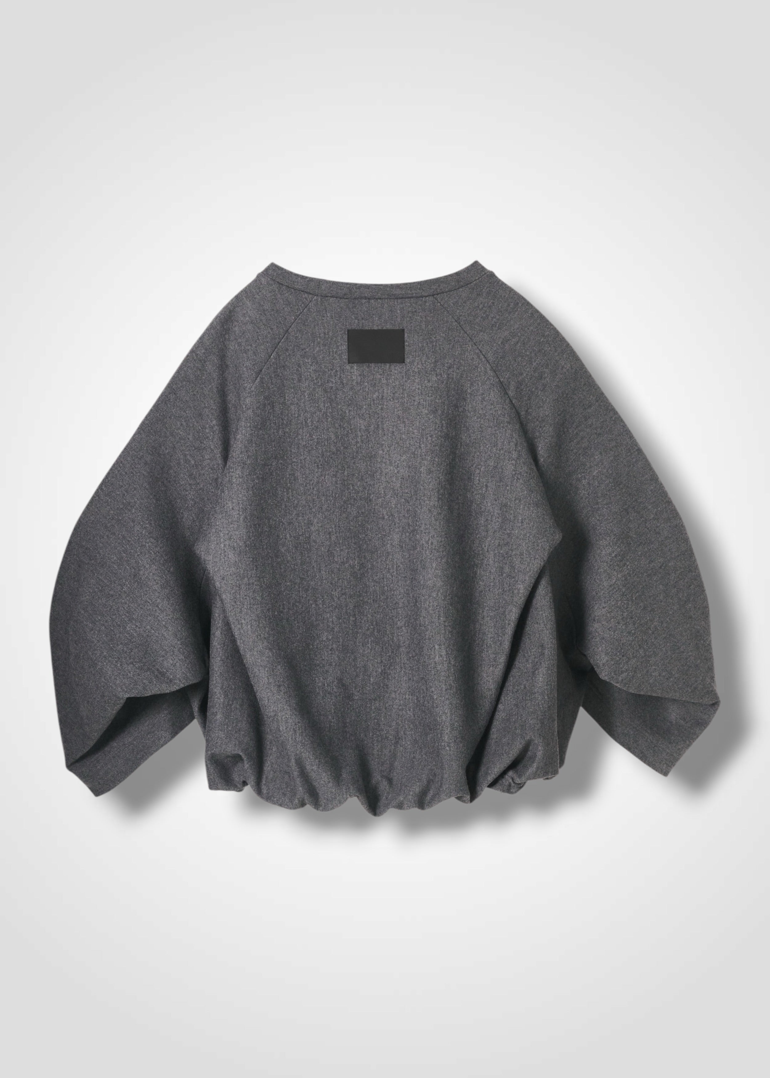 18 ORLY TUCKED SLEEVE TOP / SUPER120S PURE WOOL SPONGY JERSEY - C15