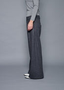 19 ORION WIDE-LEG TROUSERS / SUPER120S PURE WOOL SPONGY JERSEY - C15