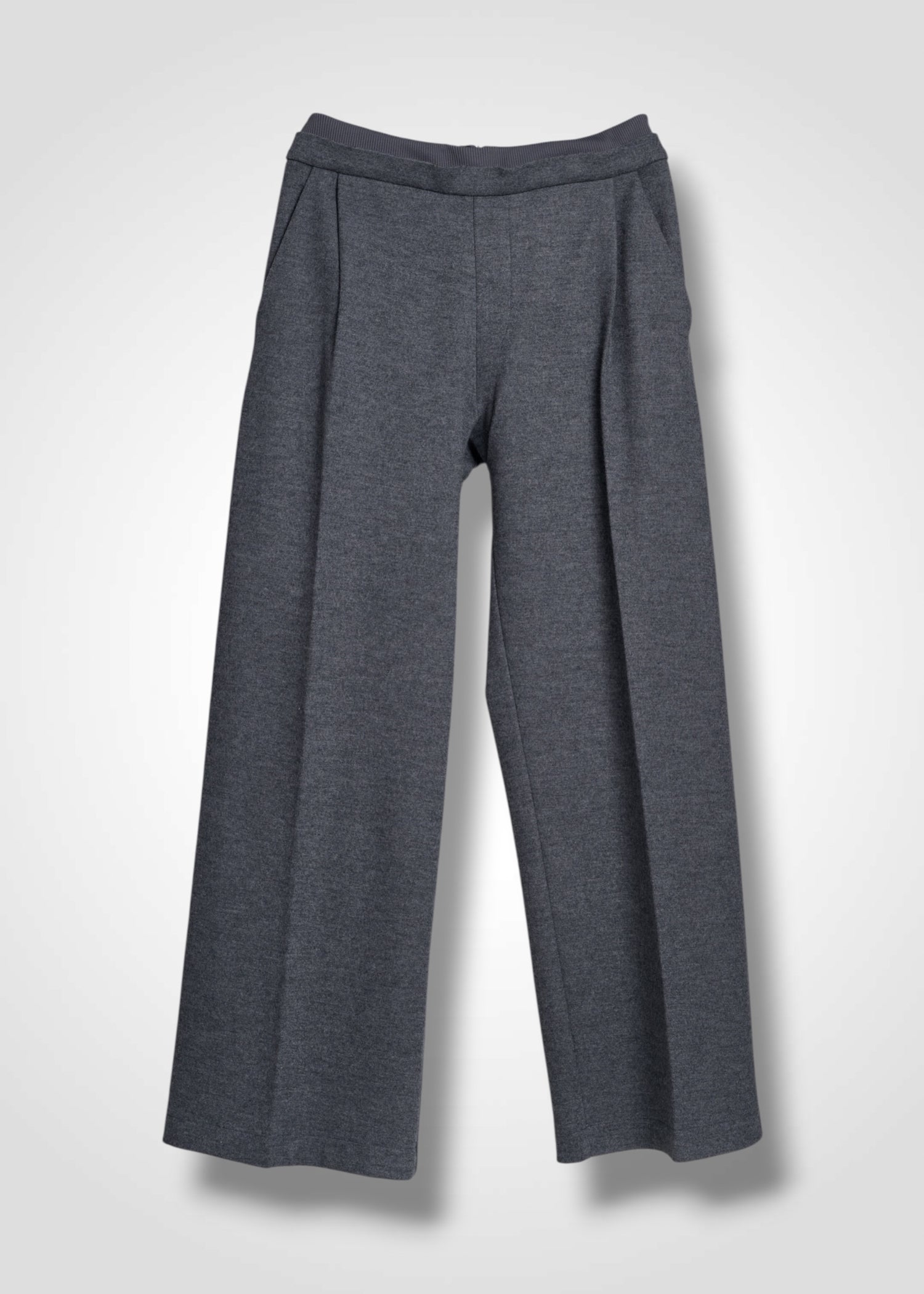 19 ORION WIDE-LEG TROUSERS / SUPER120S PURE WOOL SPONGY JERSEY - C15
