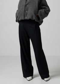 19 ORION WIDE-LEG TROUSERS / SUPER120S PURE WOOL SPONGY JERSEY - C15