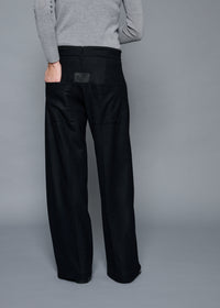 19 ORION WIDE-LEG TROUSERS / SUPER120S PURE WOOL SPONGY JERSEY - C15