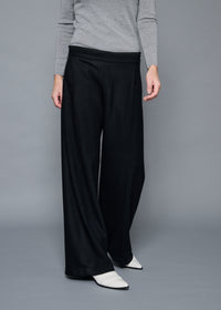 19 ORION WIDE-LEG TROUSERS / SUPER120S PURE WOOL SPONGY JERSEY - C15