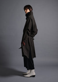 parachute coat, trench coat, peat, cogthebigsmoke, one size fits all, sustainable fashion, less is more, made in Japan, quiet luxury, minimalist