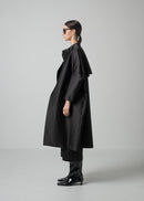 01 OAKLYNN COLLARLESS COAT / DUCHESS SATIN STRETCH - C15