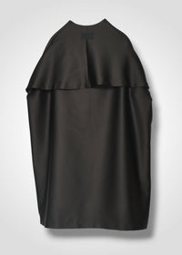 01 OAKLYNN COLLARLESS COAT / DUCHESS SATIN STRETCH - C15