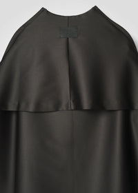 01 OAKLYNN COLLARLESS COAT / DUCHESS SATIN STRETCH - C15