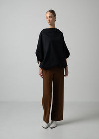 BELLE TOP / SUPER120S PURE WOOL SPONGY JERSEY - ONLINE STORE EXCLUSIVE
