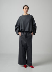 ALISON TROUSERS / SUPER120S PURE WOOL SPONGY JERSEY - ONLINE STORE EXCLUSIVE