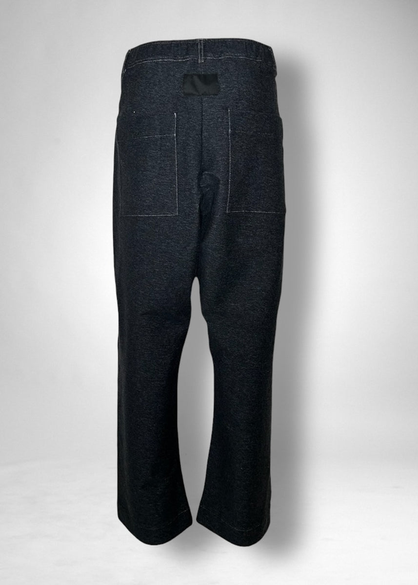 20 KASSIDY DOUBLE TUCK TROUSERS / VINTGE DENIM JERSEY - C11