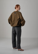 22 LEILA WIDE CUFF SWEAT SHIRT / COTTON HIGH GUAGE TERRY - C14