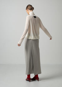 22 MIRANDA WRAP SKIRT / SOFT FLANNEL SUITING - C15