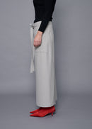 22 MIRANDA WRAP SKIRT / SOFT FLANNEL SUITING - C15