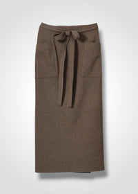22 MIRANDA WRAP SKIRT / SOFT FLANNEL SUITING - C15