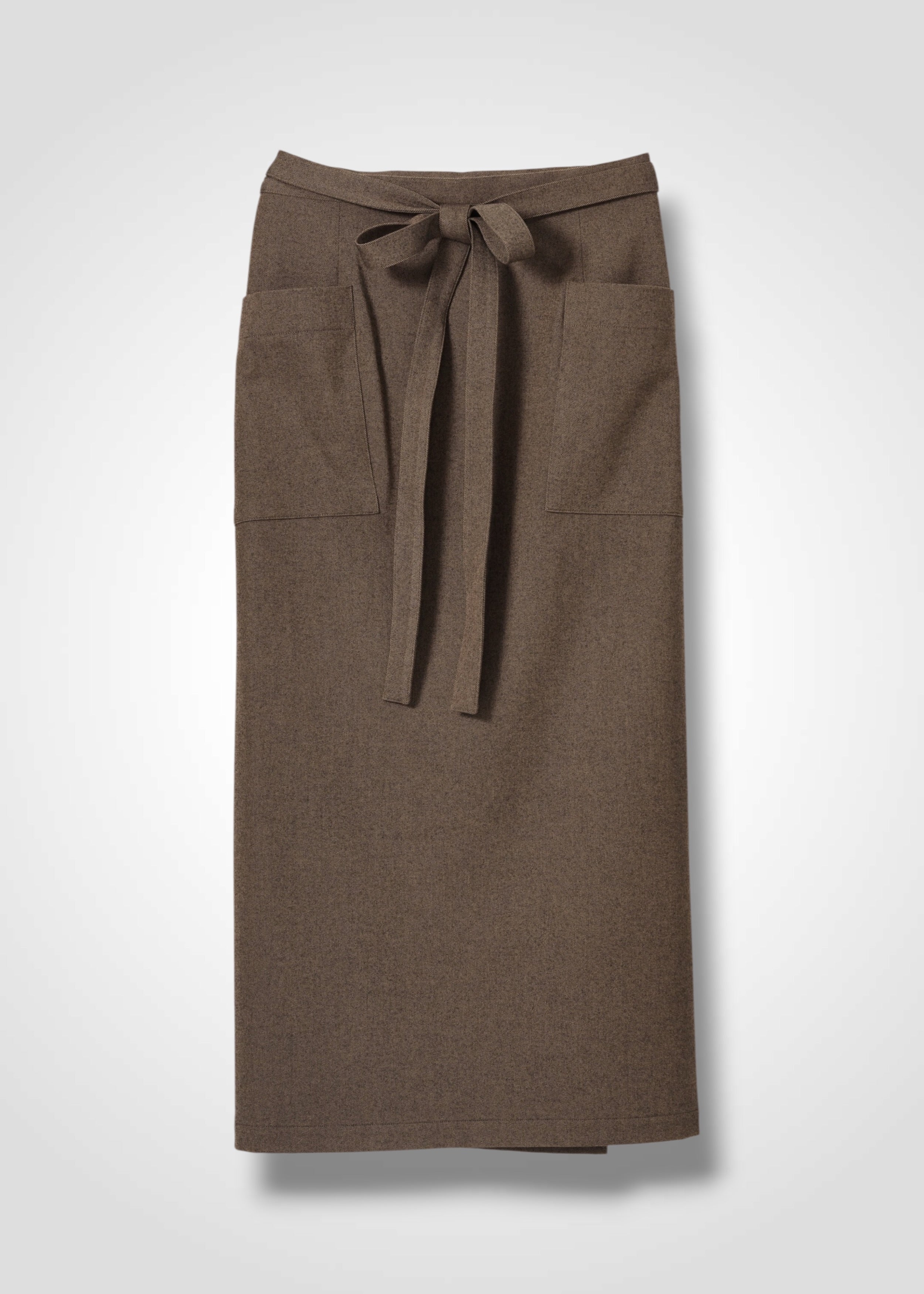 22 MIRANDA WRAP SKIRT / SOFT FLANNEL SUITING - C15