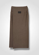 22 MIRANDA WRAP SKIRT / SOFT FLANNEL SUITING - C15