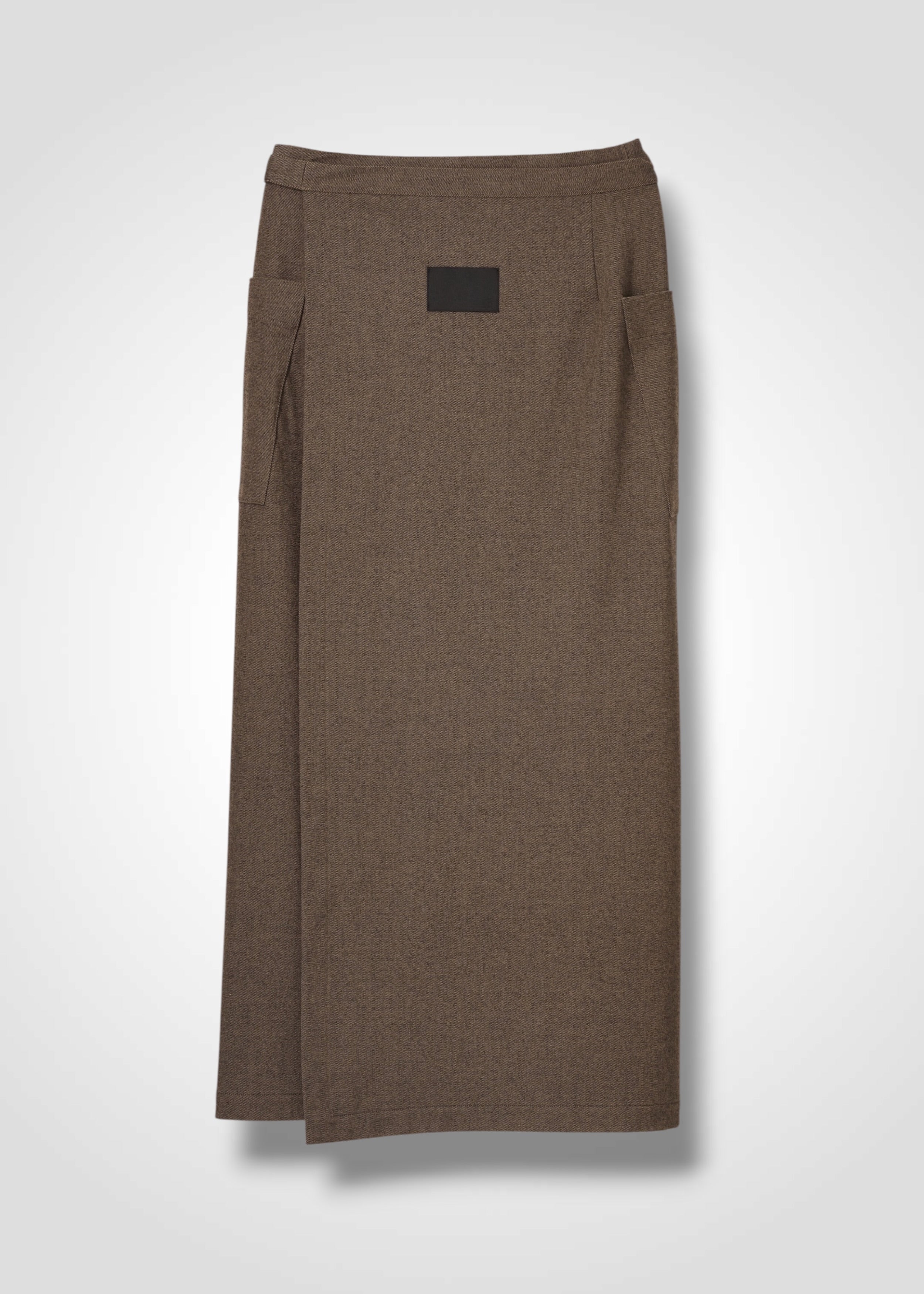 22 MIRANDA WRAP SKIRT / SOFT FLANNEL SUITING - C15