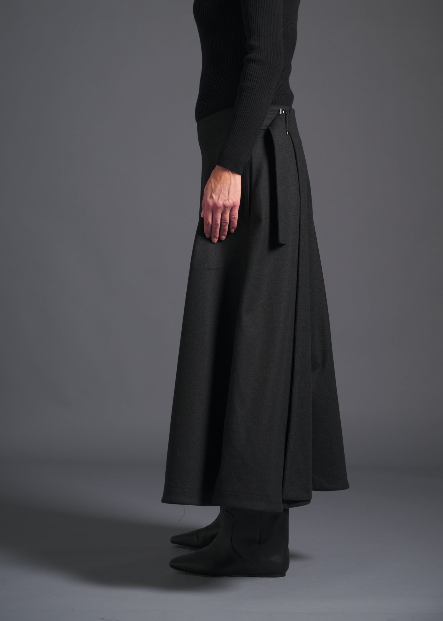 23 GEMMA FLARED SKIRT / SOFT FLANNEL JERSEY - C13