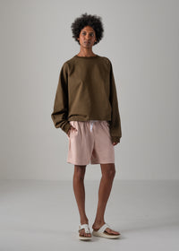 23 KAYA TUCKED HEM TOP / COTTON HIGH GUAGE TERRY - C14