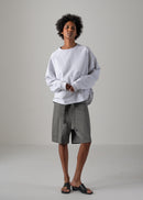 23 KAYA TUCKED HEM TOP / COTTON HIGH GUAGE TERRY - C14