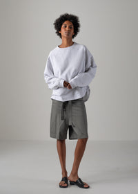 23 KAYA TUCKED HEM TOP / COTTON HIGH GUAGE TERRY - C14