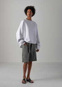 23 KAYA TUCKED HEM TOP / COTTON HIGH GUAGE TERRY - C14