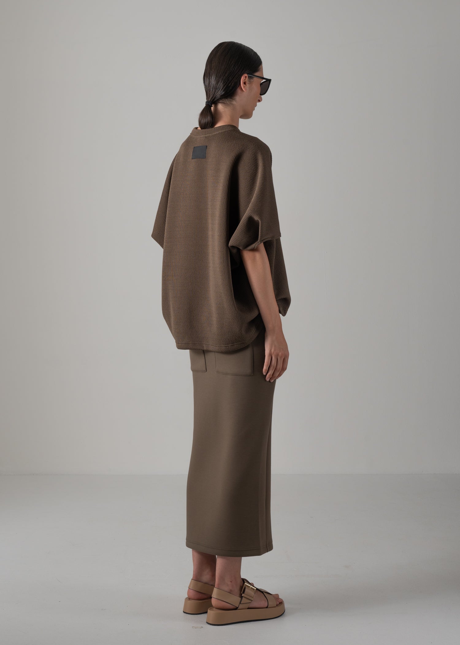 HELLEN PENTAGON TOP, クルーネックトップ, Made in Japan