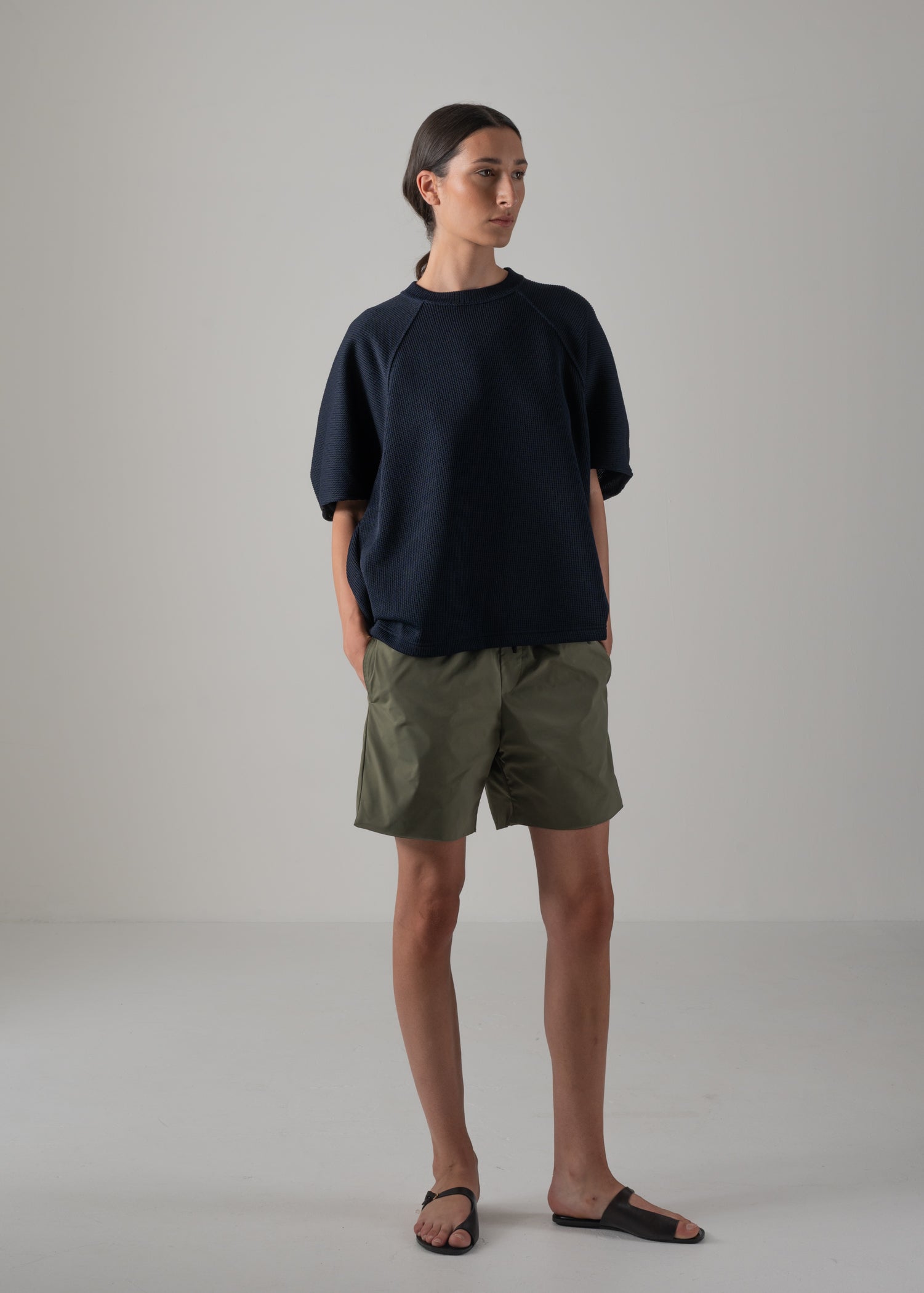 HELLEN PENTAGON TOP, Sweatshirt with striking sleeves, Made in