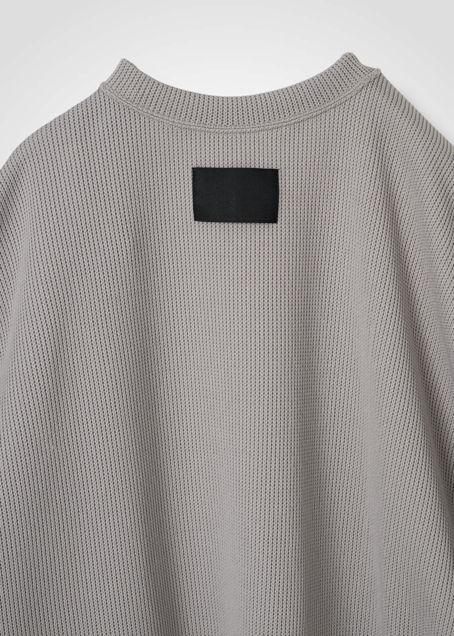 24 HELLEN PENTAGON TOP / HI-LO GAUGE KNIT-LIKE JERSEY - C14