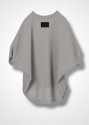 24 HELLEN PENTAGON TOP / HI-LO GAUGE KNIT-LIKE JERSEY - C14