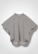 24 HELLEN PENTAGON TOP / HI-LO GAUGE KNIT-LIKE JERSEY - C14