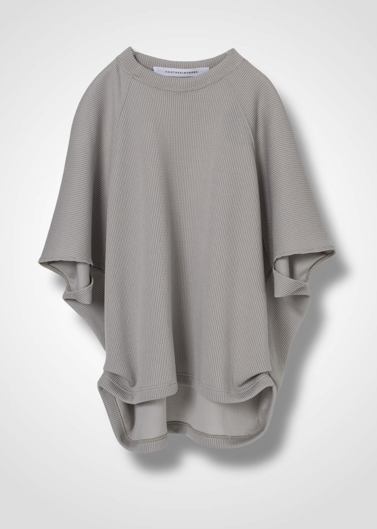 24 HELLEN PENTAGON TOP / HI-LO GAUGE KNIT-LIKE JERSEY - C14