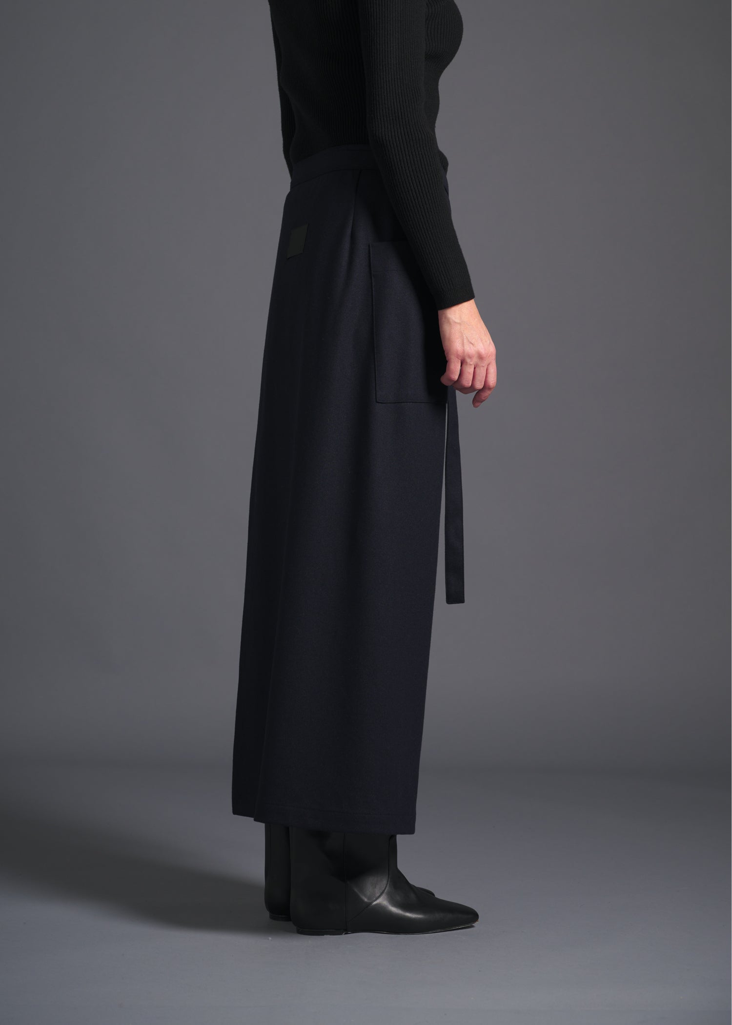 24 MIRANDA WRAP SKIRT / SOFT FLANNEL JERSEY - C13