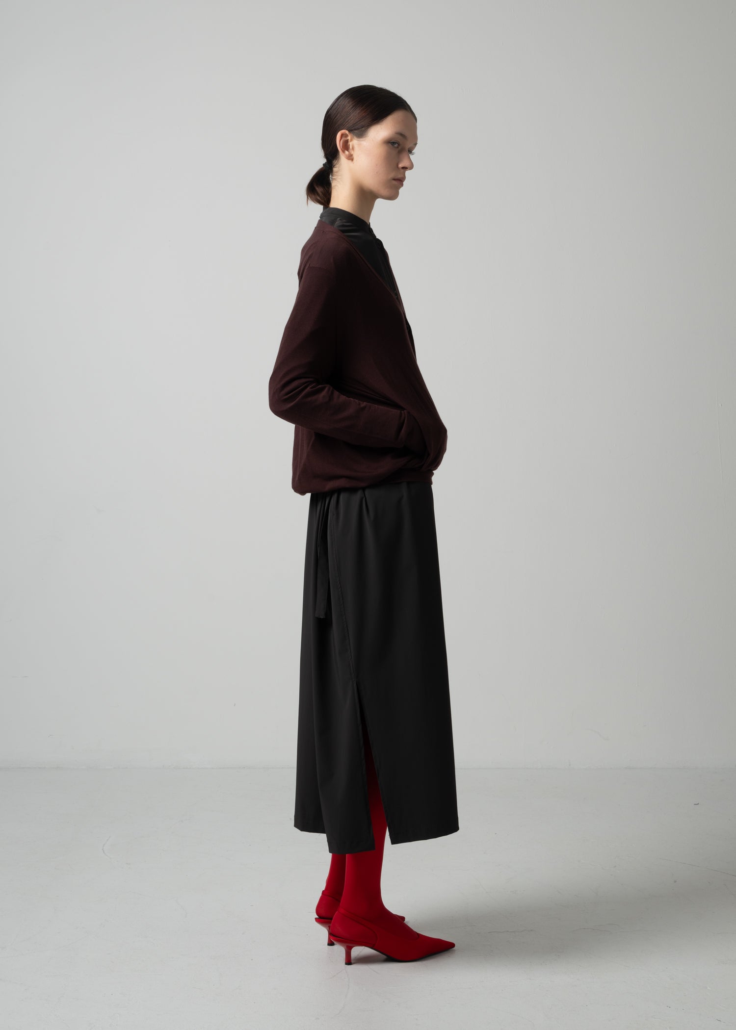 24 NADINE CARDIGAN / CASHMERE SILK SHEER JERSEY - C15