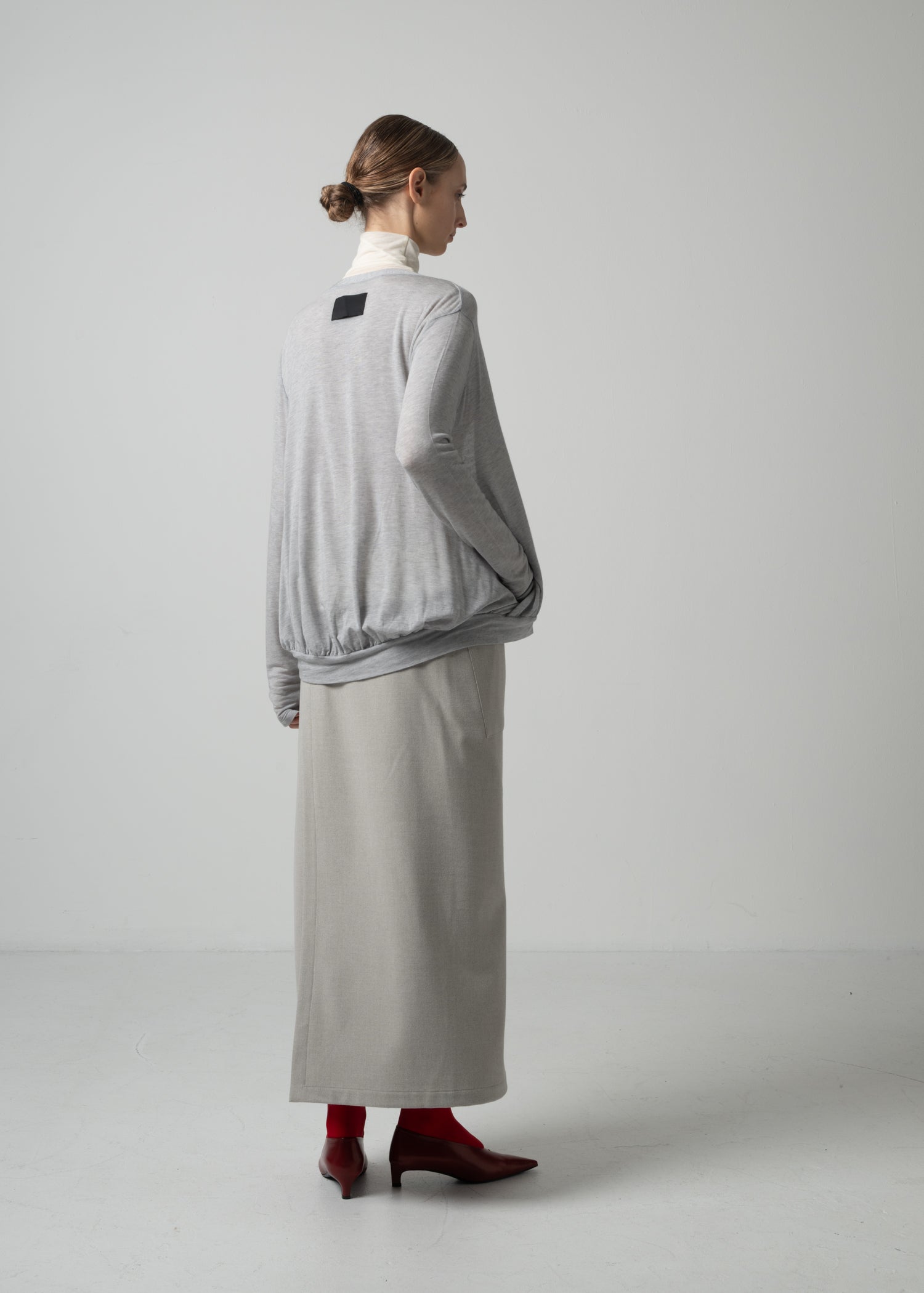 24 NADINE CARDIGAN / CASHMERE SILK SHEER JERSEY - C15
