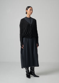 24 NADINE CARDIGAN / CASHMERE SILK SHEER JERSEY - C15
