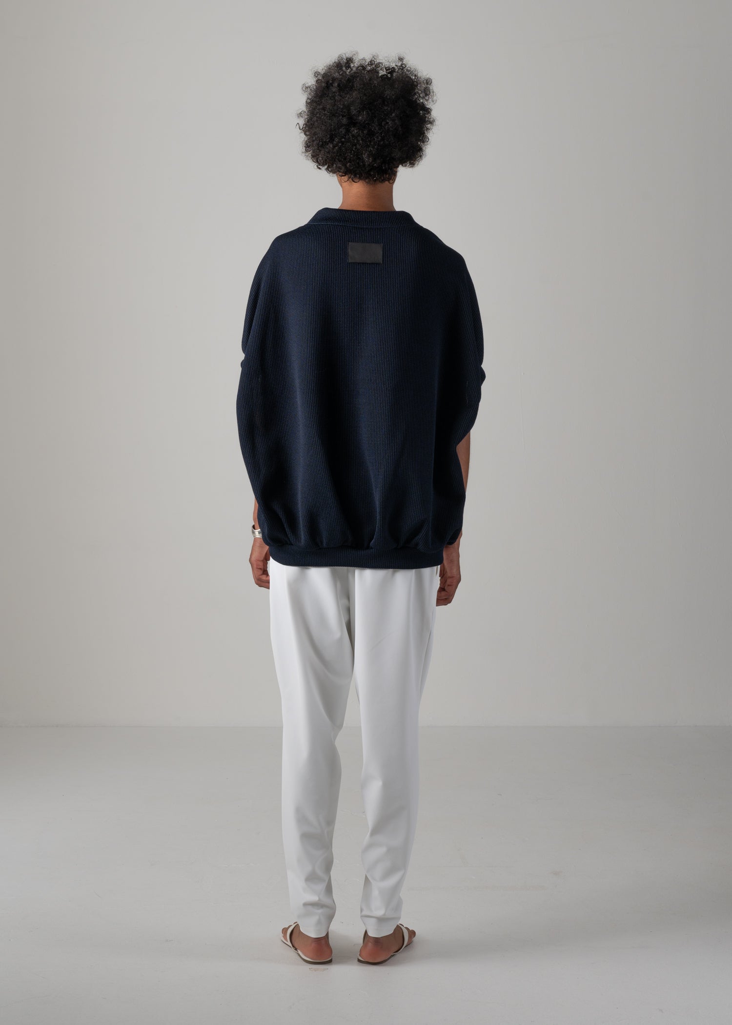 NEELA PUFF SLEEVE CARDIGAN, Vネックカーディガン, Made in Japan