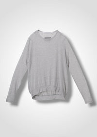 25 NIKA LONG SLEEVE TOP / CASHMERE SILK SHEER JERSEY - C15